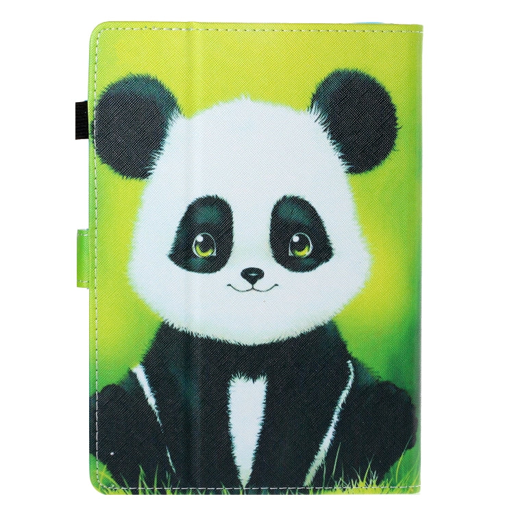 10 inch Universal Colored Drawing Horizontal Flip PU Leather Case with Holder & Card Slot(Panda) - 10 - 11 inch by buy2fix | Online Shopping UK | buy2fix