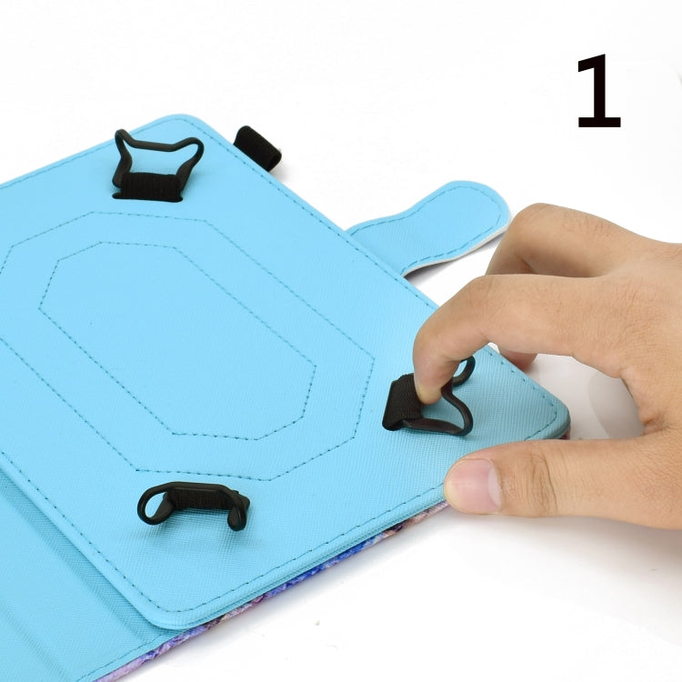 10 inch Universal Colored Drawing Horizontal Flip PU Leather Case with Holder & Card Slot(Butterfly Tower) - 10 - 11 inch by buy2fix | Online Shopping UK | buy2fix