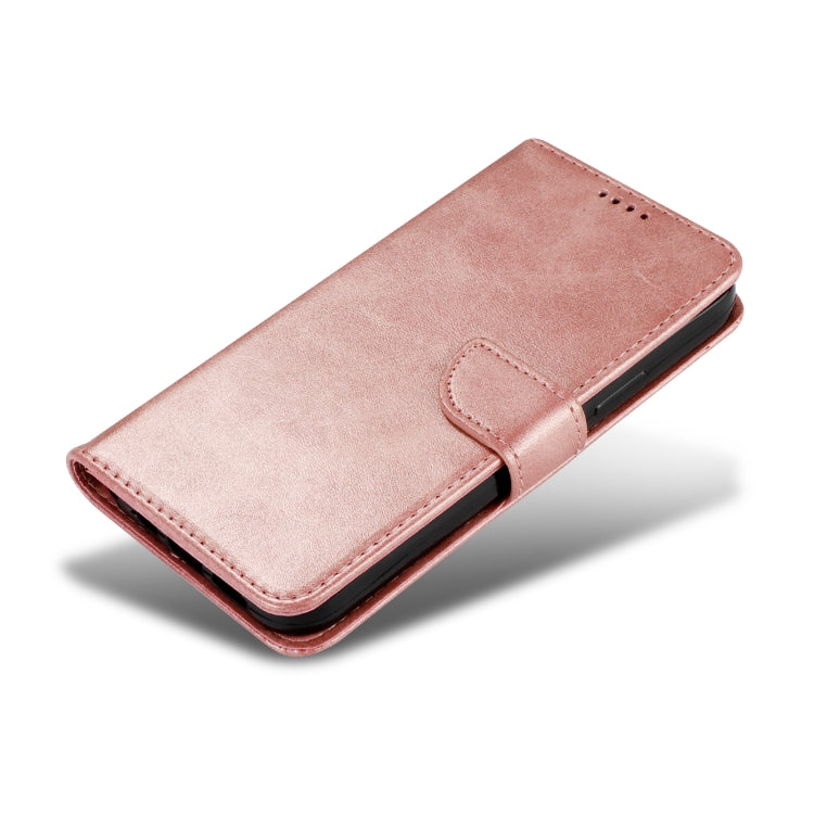 For Samsung Galaxy A21s Calf Texture Buckle Horizontal Flip Leather Case with Holder & Card Slots & Wallet(Rose Gold) by buy2fix