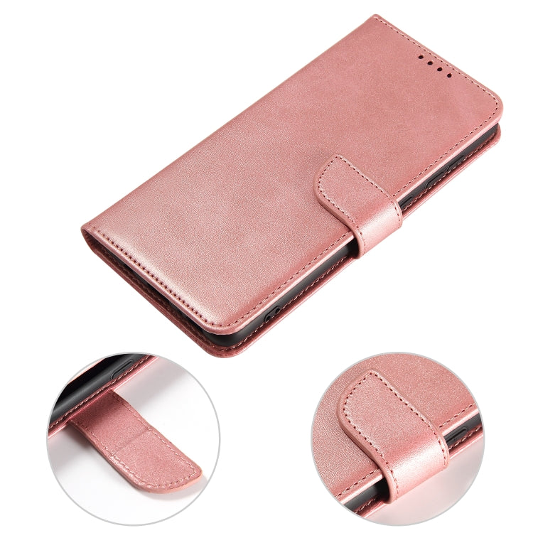 For Samsung Galaxy A21s Calf Texture Buckle Horizontal Flip Leather Case with Holder & Card Slots & Wallet(Rose Gold) by buy2fix