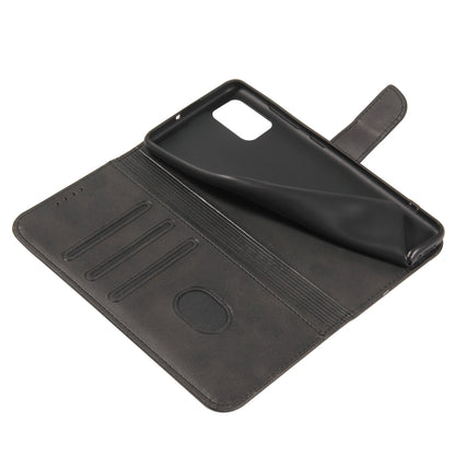 For Samsung Galaxy A41 Calf Texture Buckle Horizontal Flip Leather Case with Holder & Card Slots & Wallet(Black) by buy2fix