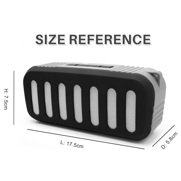 NewRixing NR-2013 TWS Car Exhaust Duct-shaped Bluetooth Speaker(Red) - Desktop Speaker by NewRixing | Online Shopping UK | buy2fix