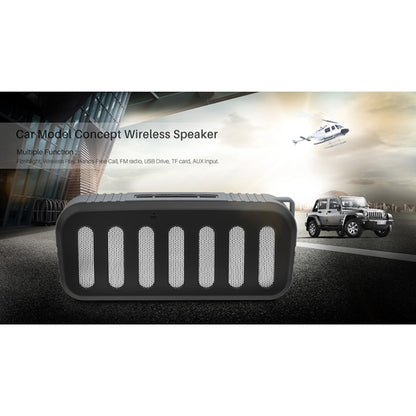 NewRixing NR-2013 TWS Car Exhaust Duct-shaped Bluetooth Speaker(Black) - Desktop Speaker by NewRixing | Online Shopping UK | buy2fix
