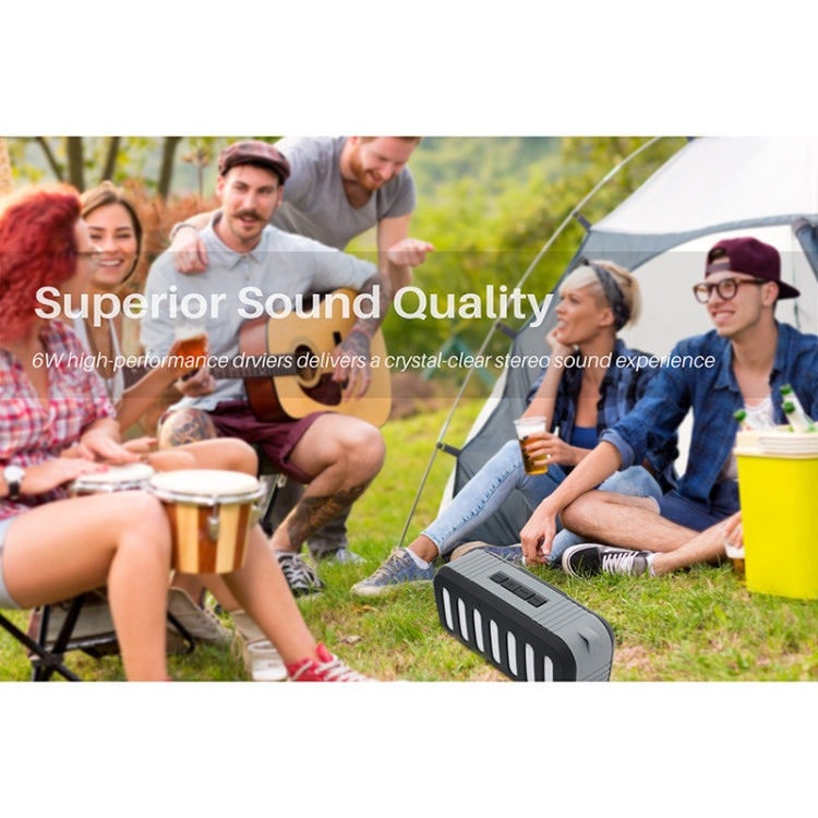 NewRixing NR-2013 TWS Car Exhaust Duct-shaped Bluetooth Speaker(Black) - Desktop Speaker by NewRixing | Online Shopping UK | buy2fix