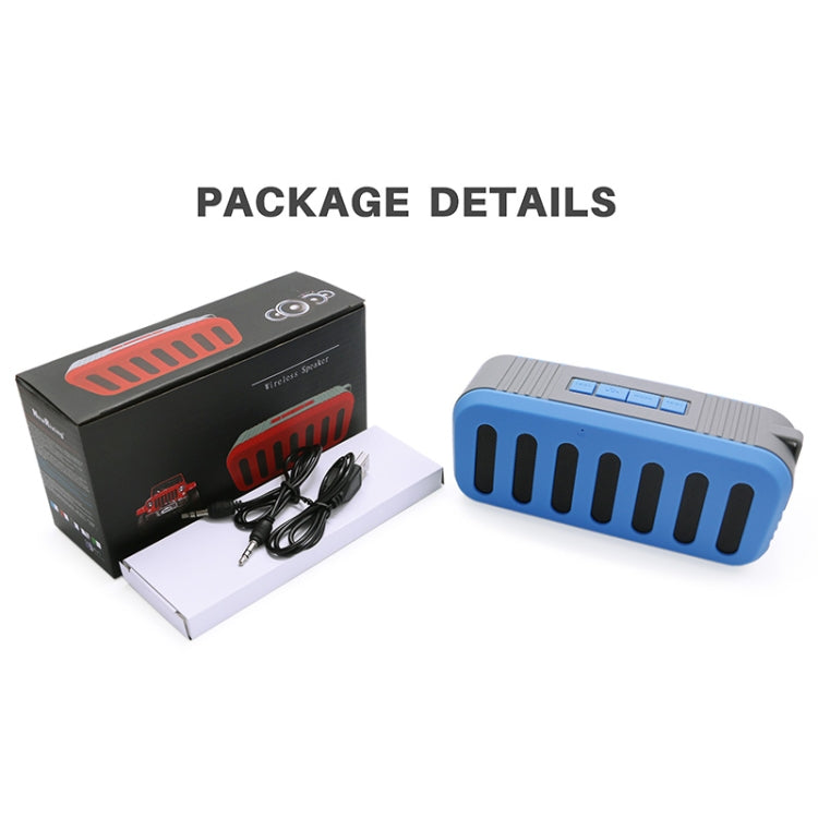 NewRixing NR-2013 TWS Car Exhaust Duct-shaped Bluetooth Speaker(Blue) - Desktop Speaker by NewRixing | Online Shopping UK | buy2fix
