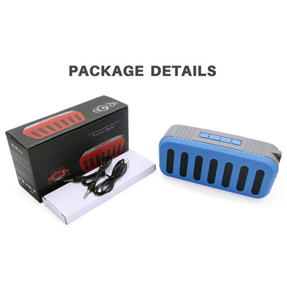 NewRixing NR-2013 TWS Car Exhaust Duct-shaped Bluetooth Speaker(Blue) - Desktop Speaker by NewRixing | Online Shopping UK | buy2fix