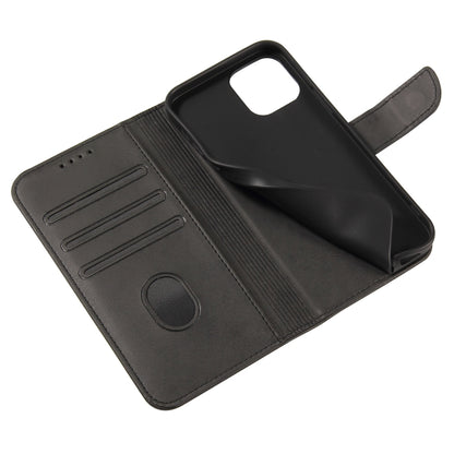 For iPhone 12 mini Calf Texture Buckle Horizontal Flip Leather Case with Holder & Card Slots & Wallet (Black) by buy2fix