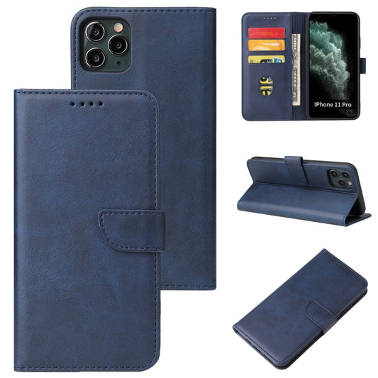 Calf Texture Buckle Horizontal Flip Leather Case with Holder & Card Slots & Wallet For iPhone 11 Pro(Blue) by buy2fix