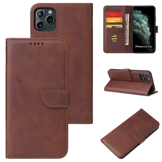 Calf Texture Buckle Horizontal Flip Leather Case with Holder & Card Slots & Wallet For iPhone 11 Pro(Brown) by buy2fix