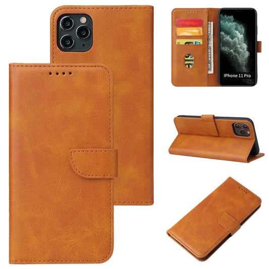 Calf Texture Buckle Horizontal Flip Leather Case with Holder & Card Slots & Wallet For iPhone 11(Khaki) by buy2fix