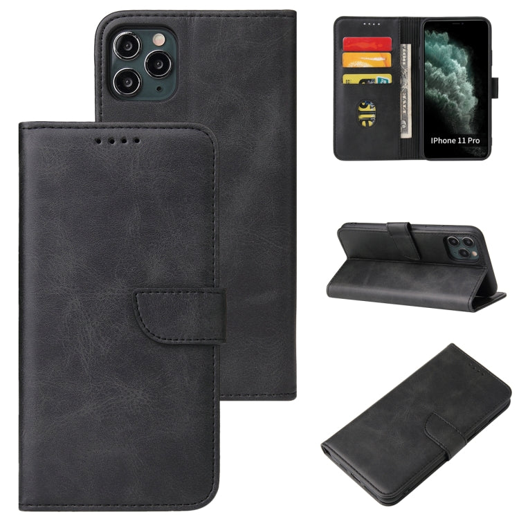 Calf Texture Buckle Horizontal Flip Leather Case with Holder & Card Slots & Wallet For iPhone 11(Black) by buy2fix