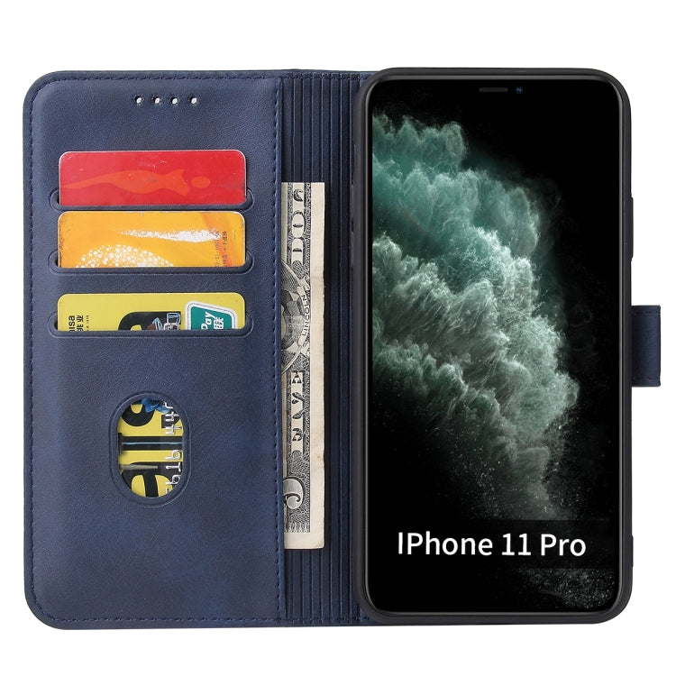 Calf Texture Buckle Horizontal Flip Leather Case with Holder & Card Slots & Wallet For iPhone 11(Blue) by buy2fix