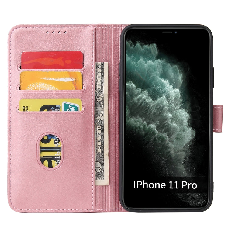 Calf Texture Buckle Horizontal Flip Leather Case with Holder & Card Slots & Wallet For iPhone 11(Rose Gold) by buy2fix