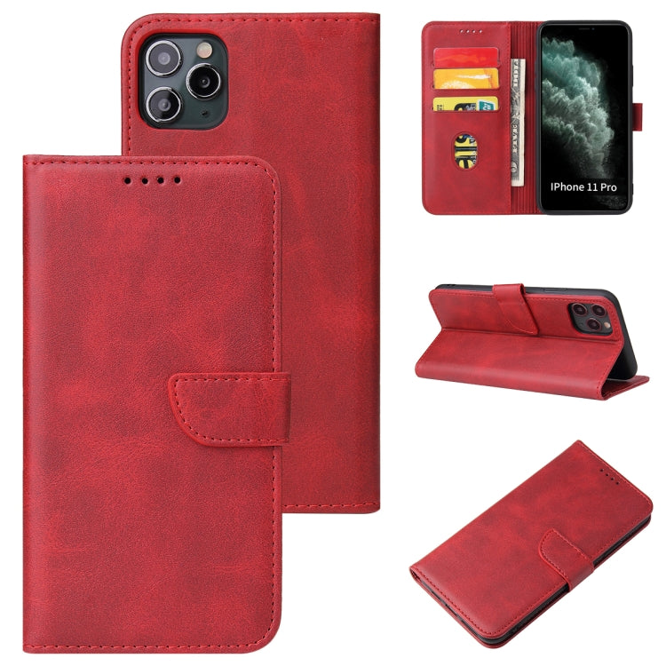 Calf Texture Buckle Horizontal Flip Leather Case with Holder & Card Slots & Wallet For iPhone 11(Red) by buy2fix