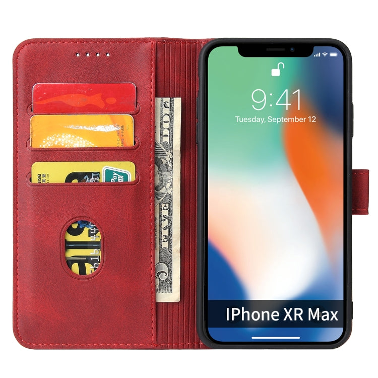 For iPhone X / XS Calf Texture Buckle Horizontal Flip Leather Case with Holder & Card Slots & Wallet(Red) by buy2fix