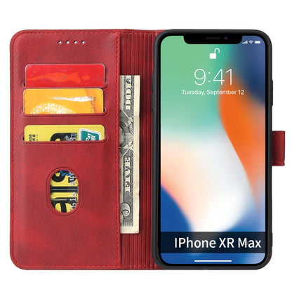 For iPhone X / XS Calf Texture Buckle Horizontal Flip Leather Case with Holder & Card Slots & Wallet(Red) by buy2fix