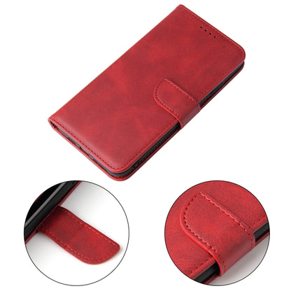 For iPhone X / XS Calf Texture Buckle Horizontal Flip Leather Case with Holder & Card Slots & Wallet(Red) by buy2fix