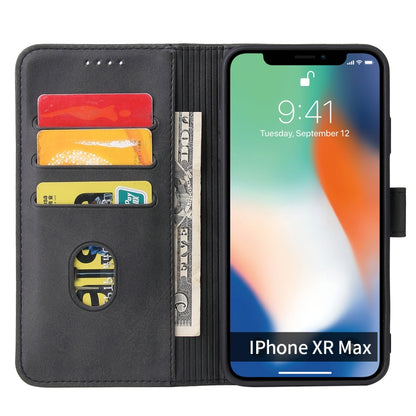 For iPhone XS Max Calf Texture Buckle Horizontal Flip Leather Case with Holder & Card Slots & Wallet(Black) by buy2fix