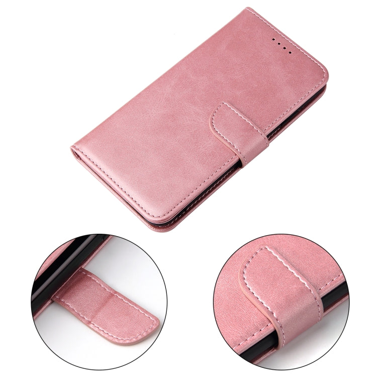 For iPhone XS Max Calf Texture Buckle Horizontal Flip Leather Case with Holder & Card Slots & Wallet(Rose Gold) by buy2fix