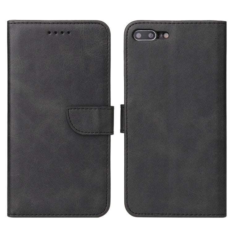 Calf Texture Buckle Horizontal Flip Leather Case with Holder & Card Slots & Wallet For iPhone 8 Plus & 7 Plus(Black) by buy2fix