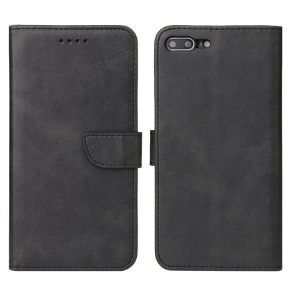 Calf Texture Buckle Horizontal Flip Leather Case with Holder & Card Slots & Wallet For iPhone 8 Plus & 7 Plus(Black) by buy2fix