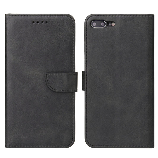Calf Texture Buckle Horizontal Flip Leather Case with Holder & Card Slots & Wallet For iPhone 8 Plus & 7 Plus(Black) by buy2fix