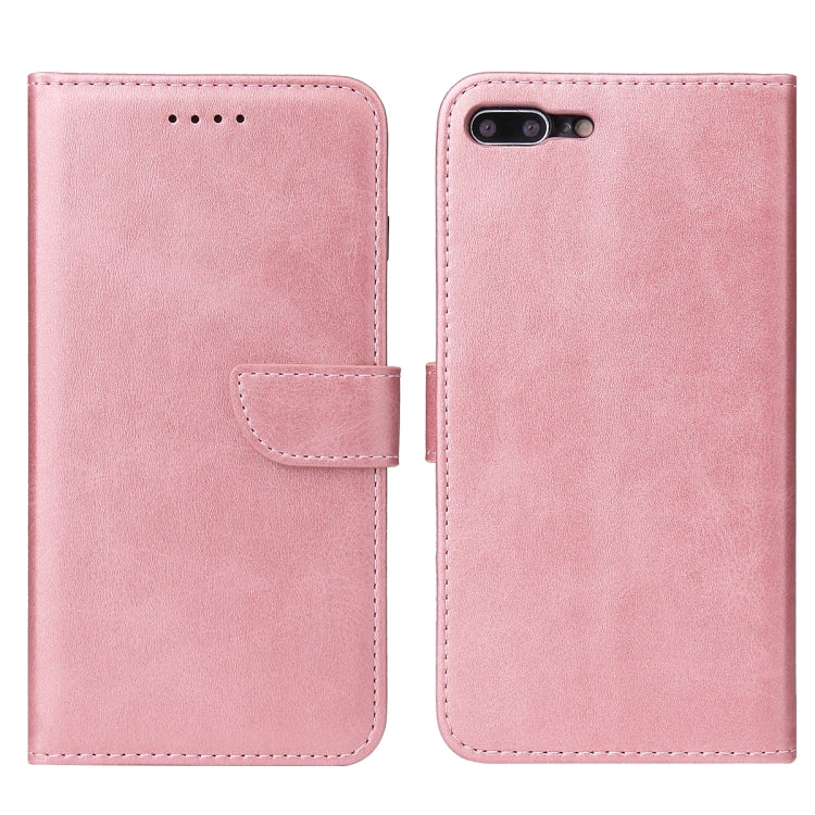 Calf Texture Buckle Horizontal Flip Leather Case with Holder & Card Slots & Wallet For iPhone 8 Plus & 7 Plus(Rose Gold) by buy2fix