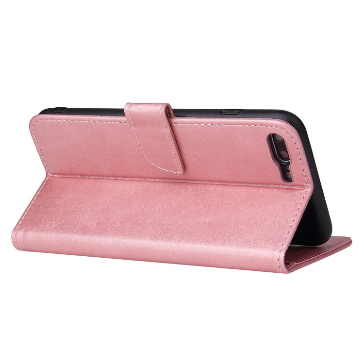 Calf Texture Buckle Horizontal Flip Leather Case with Holder & Card Slots & Wallet For iPhone 8 Plus & 7 Plus(Rose Gold) by buy2fix