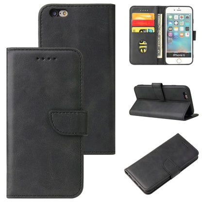 Calf Texture Buckle Horizontal Flip Leather Case with Holder & Card Slots & Wallet For iPhone 6 Plus & 6s Plus(Black) by buy2fix