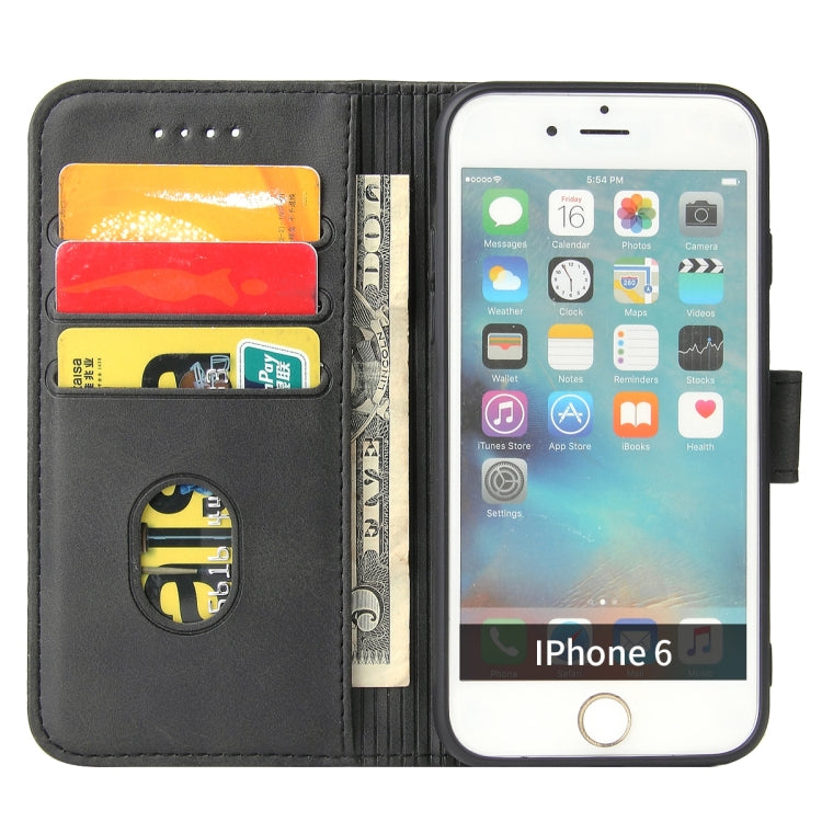 Calf Texture Buckle Horizontal Flip Leather Case with Holder & Card Slots & Wallet For iPhone 6 Plus & 6s Plus(Black) by buy2fix