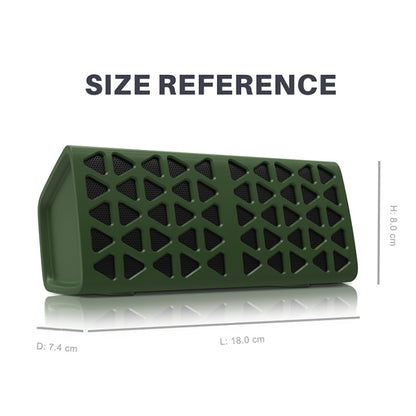 NewRixing NR-3021 TWS Hollow Triangle Pattern Bluetooth Speaker(Red) - Desktop Speaker by NewRixing | Online Shopping UK | buy2fix