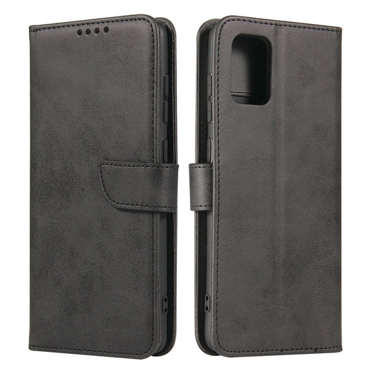For Samsung Galaxy A71 Calf Texture Buckle Horizontal Flip Leather Case with Holder & Card Slots & Wallet(Black) by buy2fix