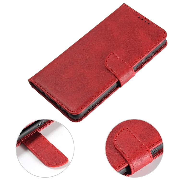 For Samsung Galaxy A71 Calf Texture Buckle Horizontal Flip Leather Case with Holder & Card Slots & Wallet(Red) by buy2fix
