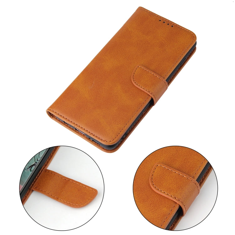 For Samsung Galaxy S10 Calf Texture Buckle Horizontal Flip Leather Case with Holder & Card Slots & Wallet(Khaki) by buy2fix