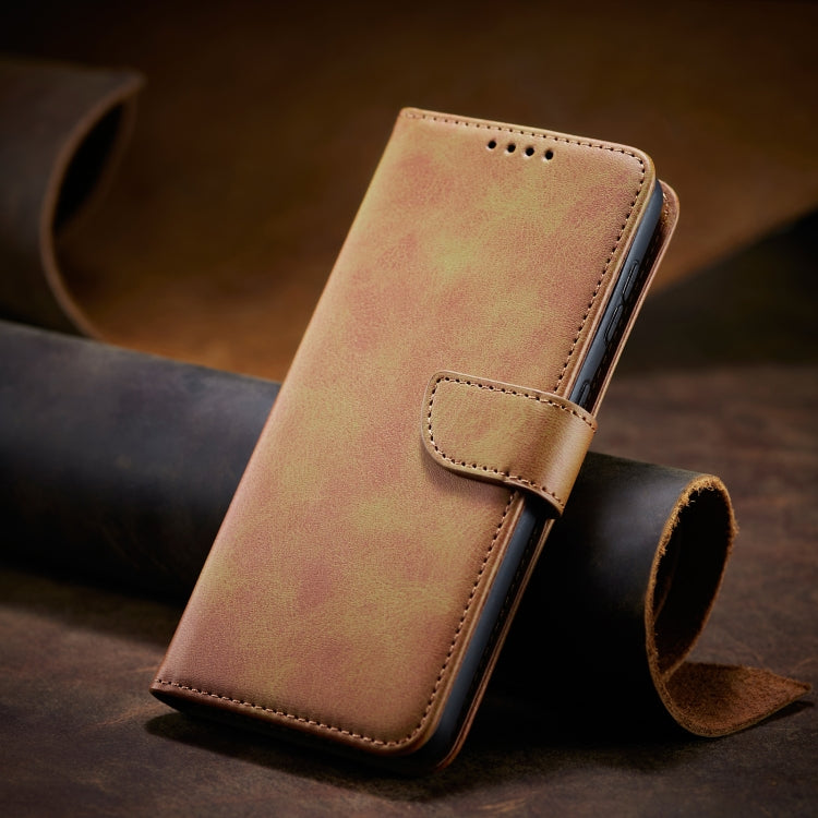 For Samsung Galaxy S10+ Calf Texture Buckle Horizontal Flip Leather Case with Holder & Card Slots & Wallet(Khaki) by buy2fix