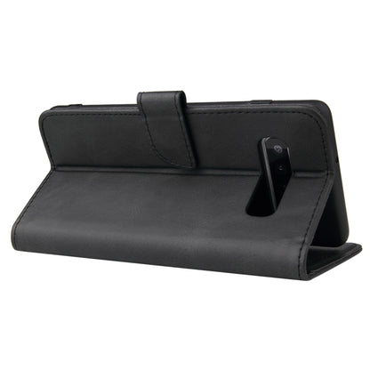 For Samsung Galaxy S10+ Calf Texture Buckle Horizontal Flip Leather Case with Holder & Card Slots & Wallet(Black) by buy2fix