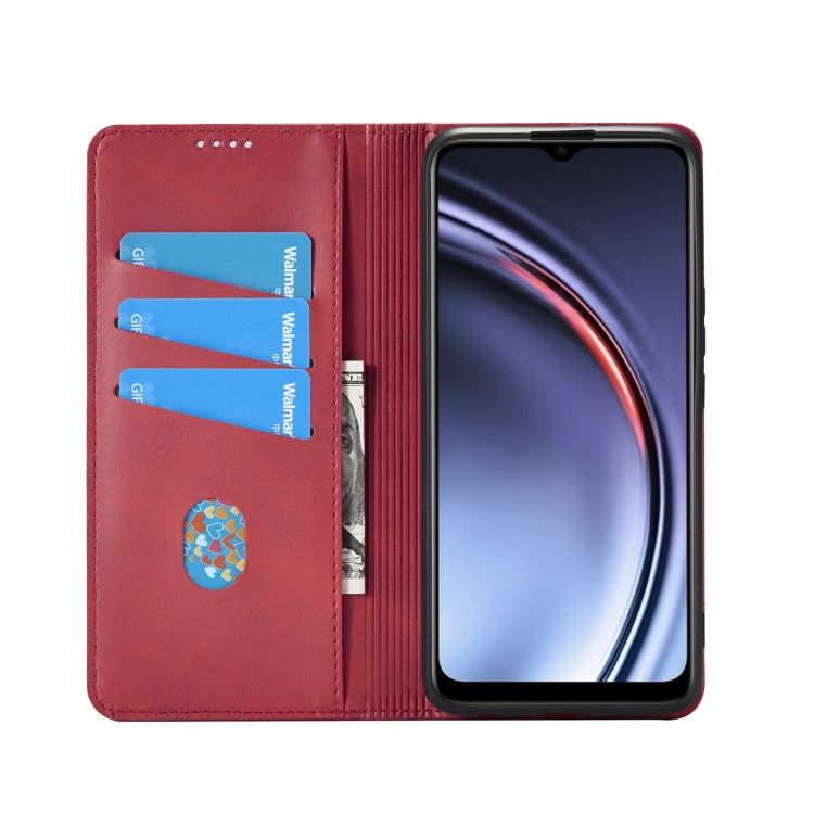 For Huawei Maimang 10 SE AZNS Magnetic Calf Texture Horizontal Flip Leather Case with Card Slots & Holder & Wallet(Red) - Huawei Cases by AZNS | Online Shopping UK | buy2fix