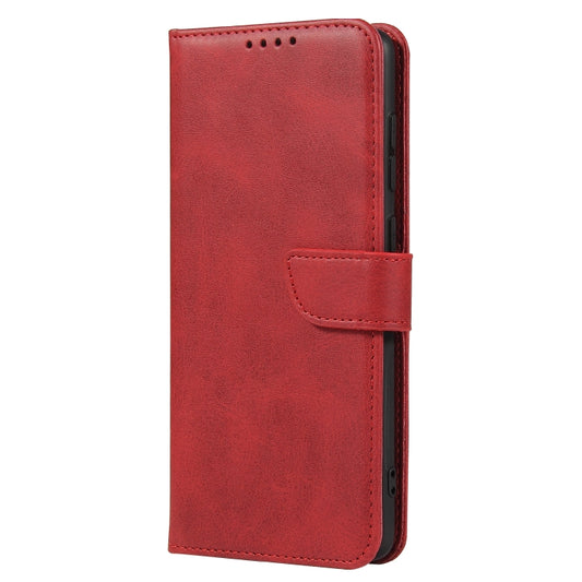 For Xiaomi Redmi 9C Calf Texture Buckle Horizontal Flip Leather Case with Holder & Card Slots & Wallet(Red) - Xiaomi Cases by buy2fix | Online Shopping UK | buy2fix