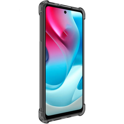 For Motorola Moto G60S IMAK All-inclusive Shockproof Airbag TPU Case with Screen Protector(Transparent Black) by imak