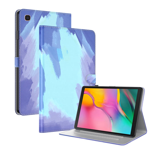 For Samsung Galaxy Tab A 10.1 2019 T515 / T510 Voltage Watercolor Pattern Skin Feel Magnetic Horizontal Flip PU Leather Case with Holder & Card Slots & Photo Frame(Winter Snow) - Tab A 10.1 (2019) T510 / T515 by buy2fix | Online Shopping UK | buy2fix