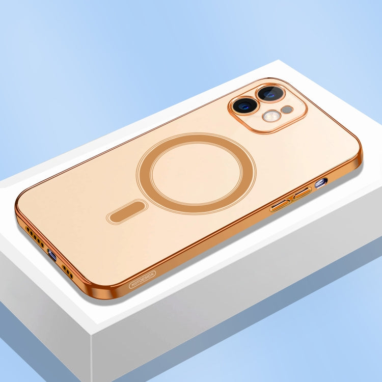 For iPhone 12 Pro Classic Electroplating Shockproof Magsafe Case(Gold) by buy2fix