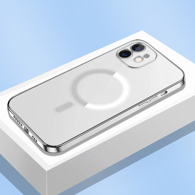 For iPhone 11 Pro Classic Electroplating Shockproof Magsafe Case (Silver) by buy2fix