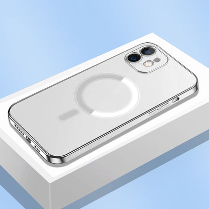 For iPhone 11 Pro Classic Electroplating Shockproof Magsafe Case (Silver) by buy2fix