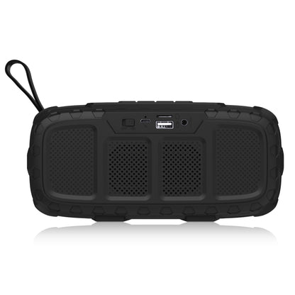 NewRixing NR-5018 Outdoor Portable Bluetooth Speaker, Support Hands-free Call / TF Card / FM / U Disk(Black+Red) - Desktop Speaker by NewRixing | Online Shopping UK | buy2fix