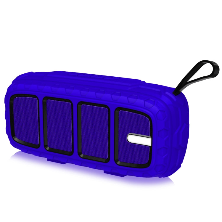 NewRixing NR-5018 Outdoor Portable Bluetooth Speaker, Support Hands-free Call / TF Card / FM / U Disk(Blue+Black) - Desktop Speaker by NewRixing | Online Shopping UK | buy2fix