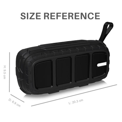 NewRixing NR-5018 Outdoor Portable Bluetooth Speaker, Support Hands-free Call / TF Card / FM / U Disk(Black+Red) - Desktop Speaker by NewRixing | Online Shopping UK | buy2fix