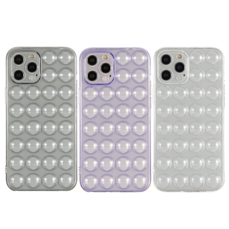 For iPhone 12 Pro Max TPU Full Coverage Shockproof Bubble Case(Transparent) by buy2fix