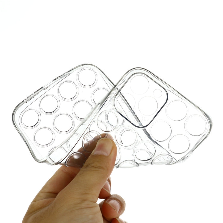 For iPhone 12 Pro Max TPU Full Coverage Shockproof Bubble Case(Transparent) by buy2fix