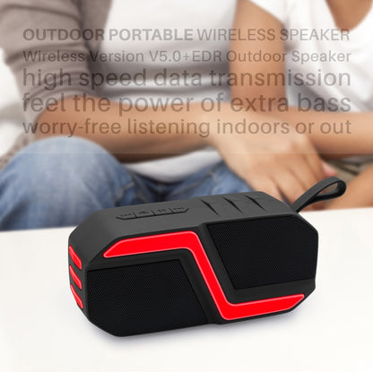 NewRixing NR-5019 Outdoor Portable Bluetooth Speaker, Support Hands-free Call / TF Card / FM / U Disk(Orange) - Desktop Speaker by NewRixing | Online Shopping UK | buy2fix