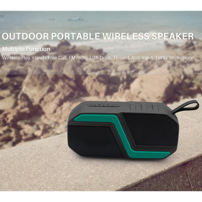 NewRixing NR-5019 Outdoor Portable Bluetooth Speaker, Support Hands-free Call / TF Card / FM / U Disk(Orange) - Desktop Speaker by NewRixing | Online Shopping UK | buy2fix